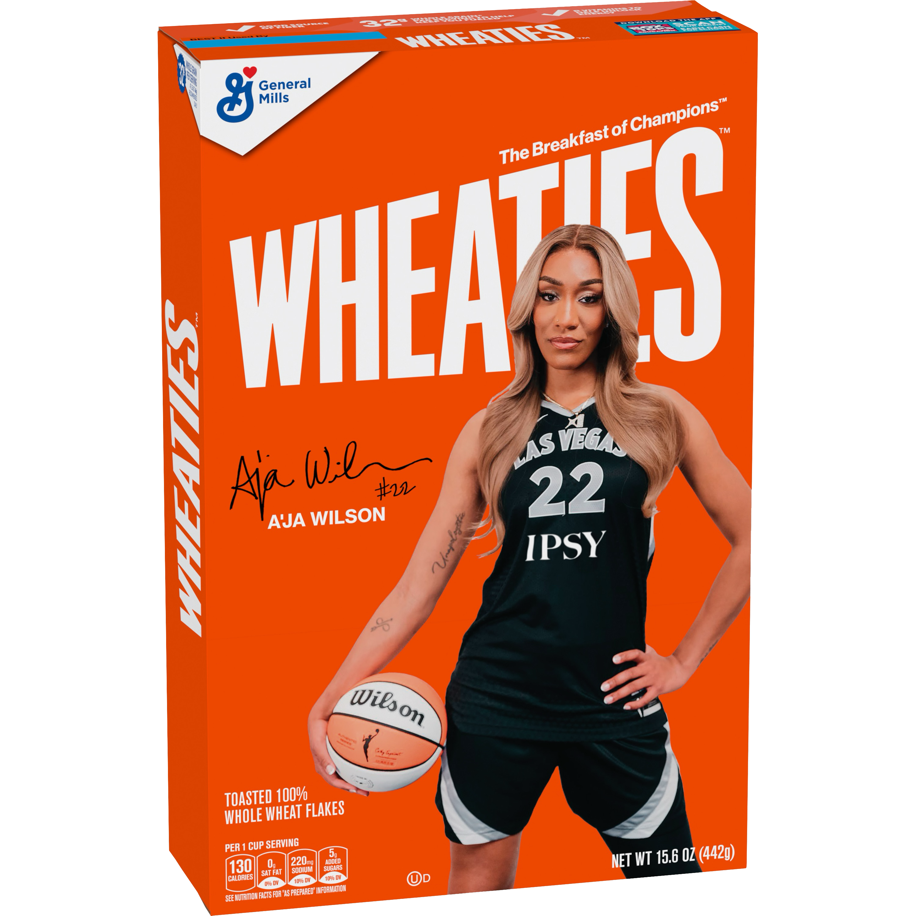 Wheaties box featuring A'ja Wilson