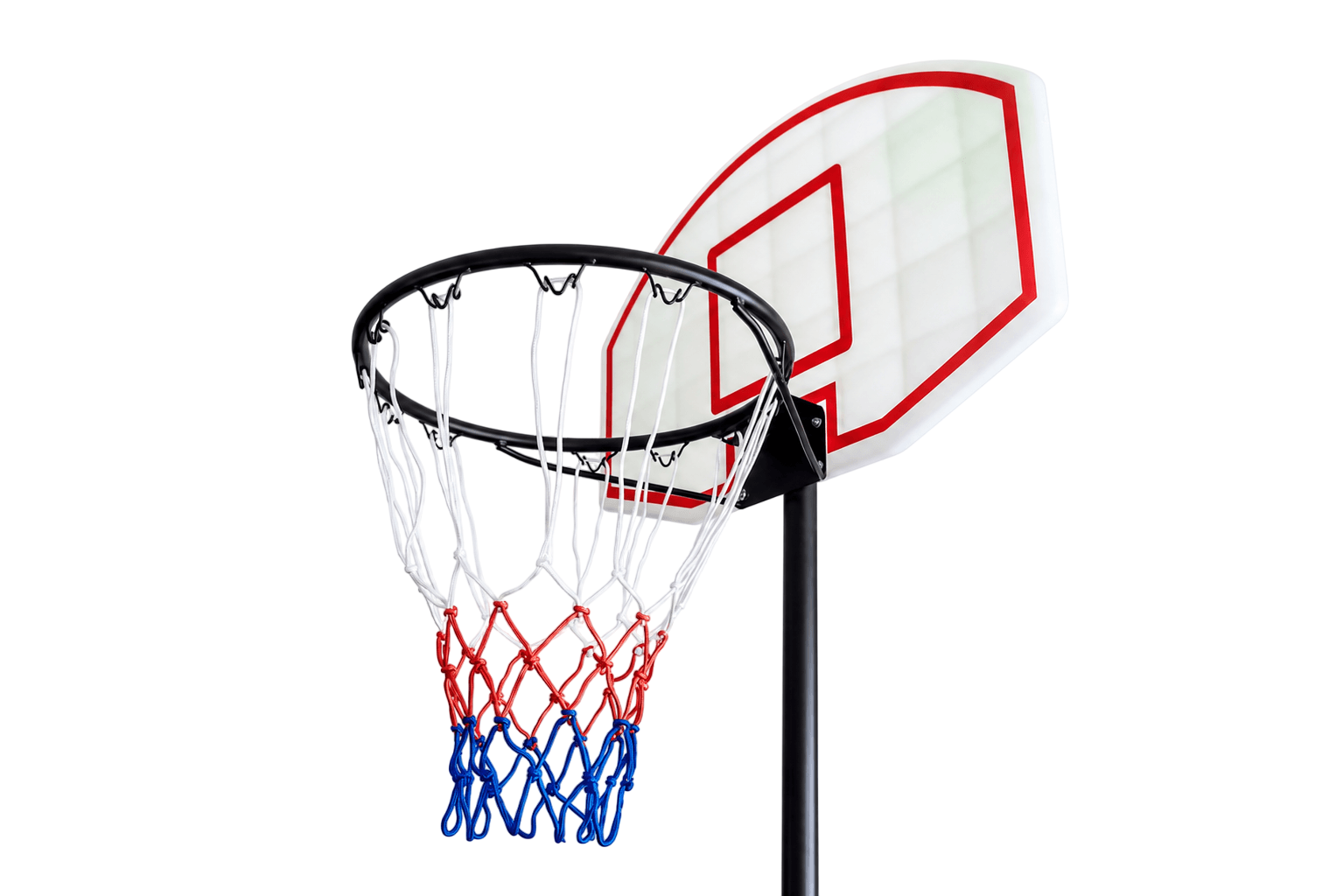 Basketball hoop and backboard