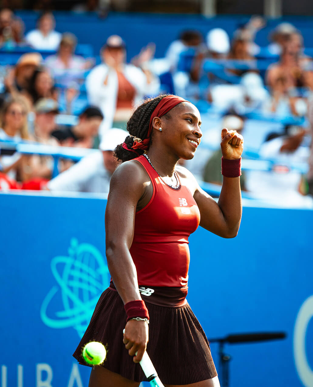 Coco Gauff on the tennis court